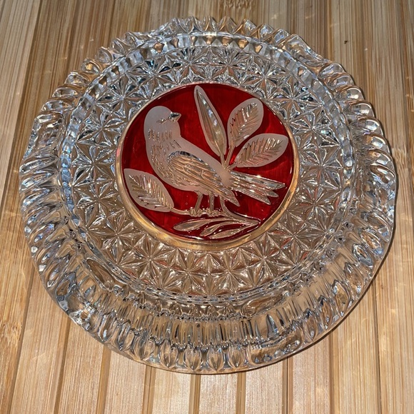 Vintage Hofbauer Crystal Red Byrd Collection NWOT - Picture 5 of 5